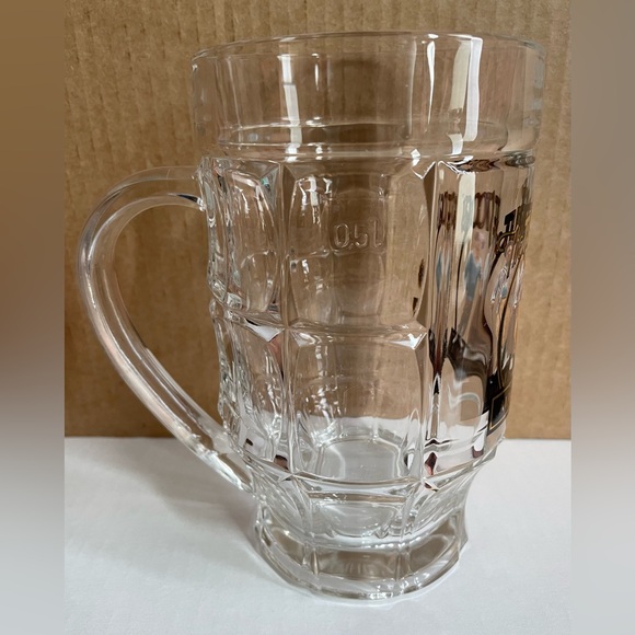 Vintage SAHM Three Stooges Glass Beer Mug 0.5L - Picture 5 of 8